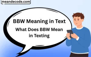 BBW Meaning in Text