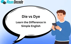 Die vs Dye