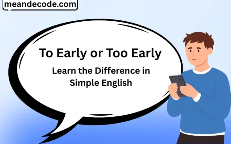 To Early or Too Early